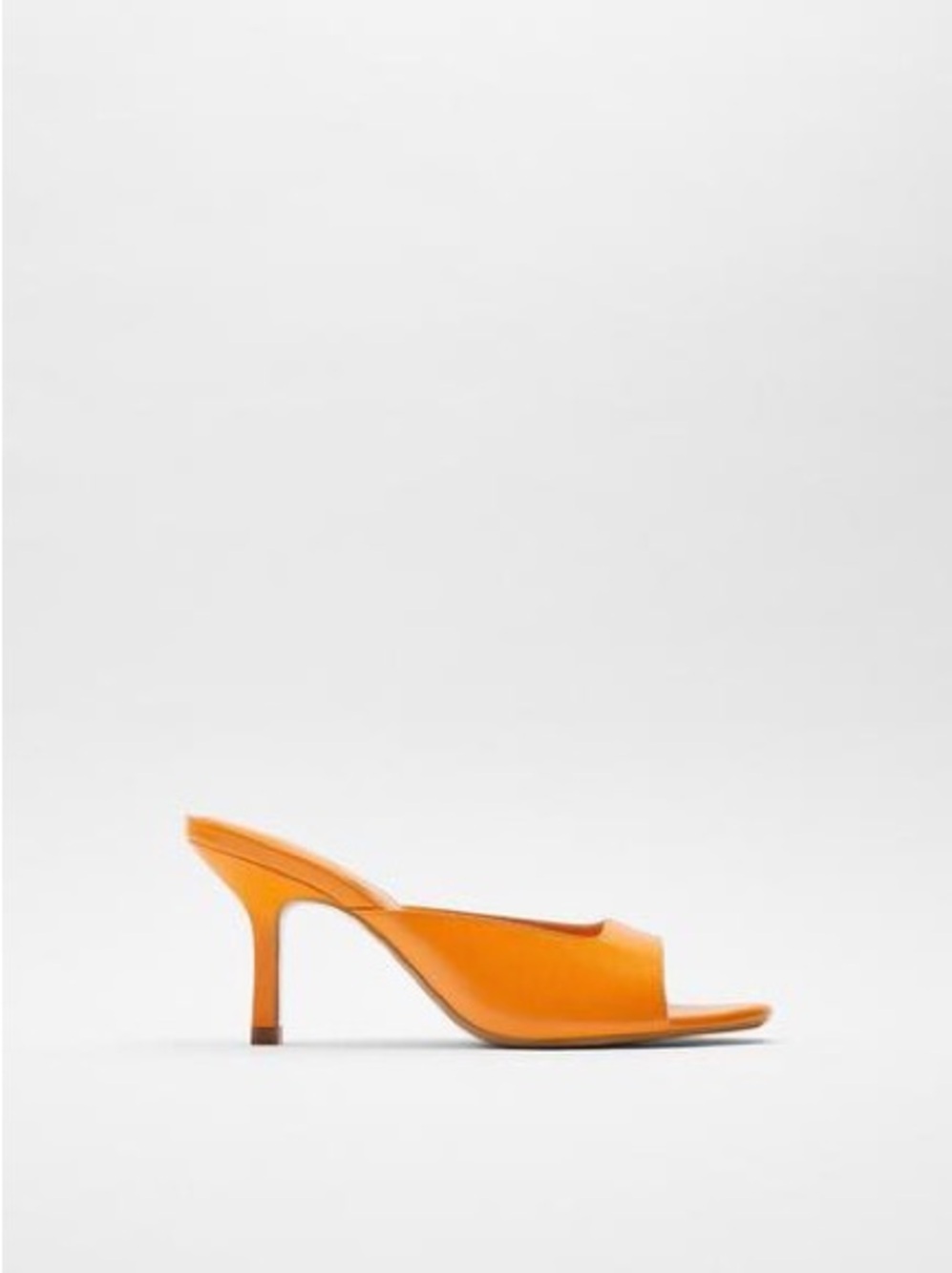 Zara Orange Open-Toe Heel Mule